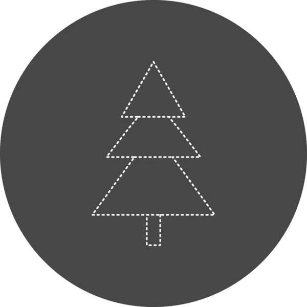 Web Icon Simple Illustration Pine Tree — Vetor de Stock