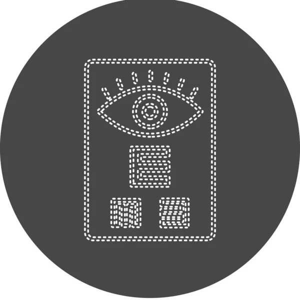 Eye Test Web Icon Simple Design — Stok Vektör