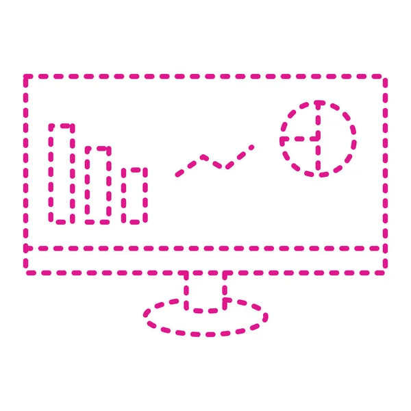 Purple Dotted Screen Gradient Mesh Icon Vector Illustration — Stockový vektor