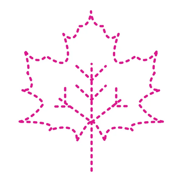 Maple Leaf Web Simple Design Illustration — Vetor de Stock
