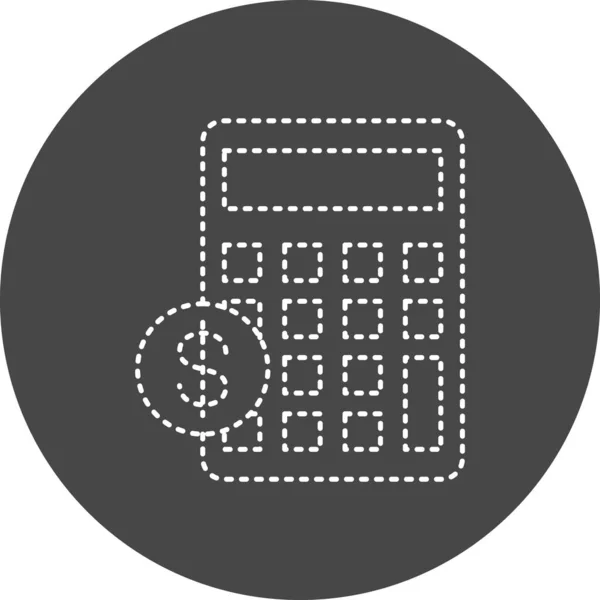 Calculator Budget Icon Illustration Icon Personal Commercial Use — Stockvektor