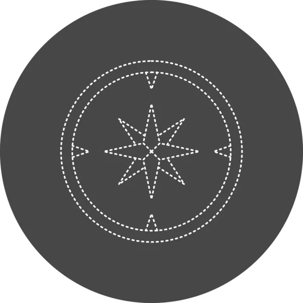 Vector Compass Icon Trendy Style — Image vectorielle