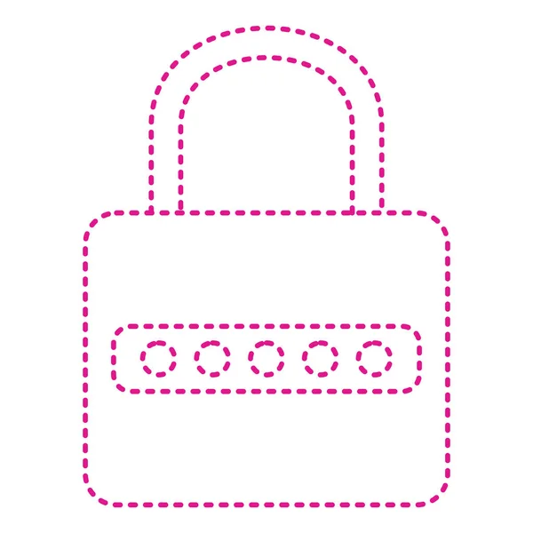 Lock Icon Security System Symbol Vector Illustration — Wektor stockowy