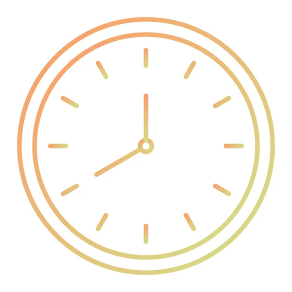 Icono Del Reloj Estilo Plano Aislado Sobre Fondo Blanco Símbolo — Archivo Imágenes Vectoriales