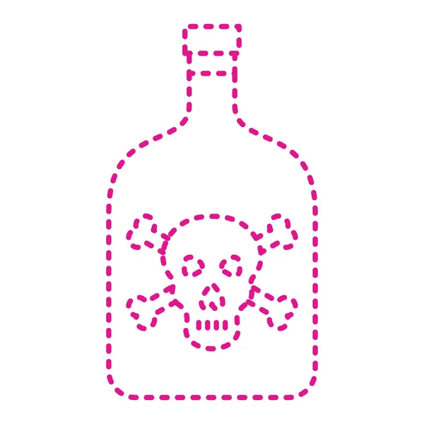 Skull Potion Crossbones Vector Illustration Design — Vettoriale Stock