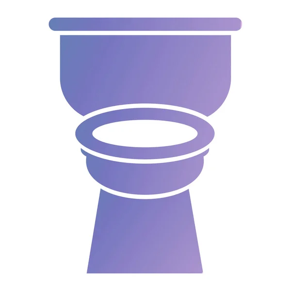 Icône Bol Toilette Illustration Simple Symbole Vectoriel Baignoire Pour Toile — Image vectorielle