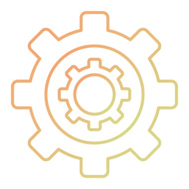 dişli vektör simgesi modern basit tasarım