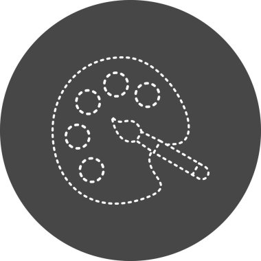 vector illustration of Color Palett modern icon