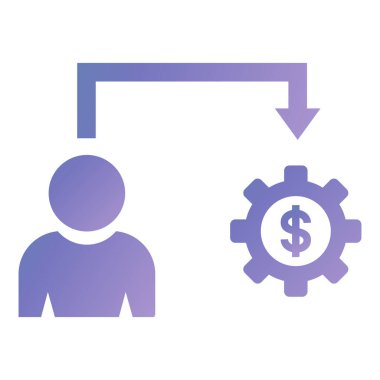 iş ve finans ikonu vektör illüstrasyonu