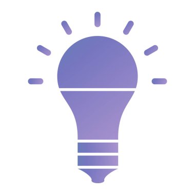 Ampul simgesi. vektör illüstrasyonu