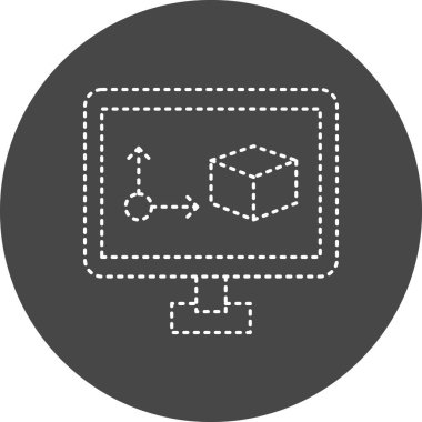 Animasyon Vektörü Şekil Simgesi Tasarımı 