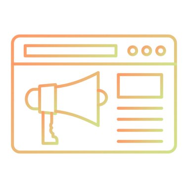 seo simge vektörü web ve mobil uygulama tasarımınız için beyaz arkaplanda izole edildi, hoparlör logosu kavramı