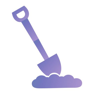 kürek simgesi vektör illüstrasyonu