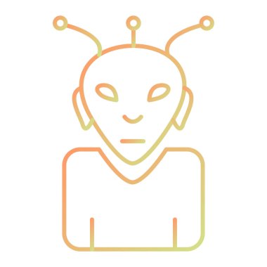 color robot icon vector illustration
