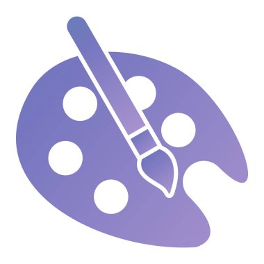 Palet. Web simgesi basit illüstrasyon