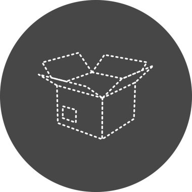 Kutu Simgesinin Vektör illüstrasyonu