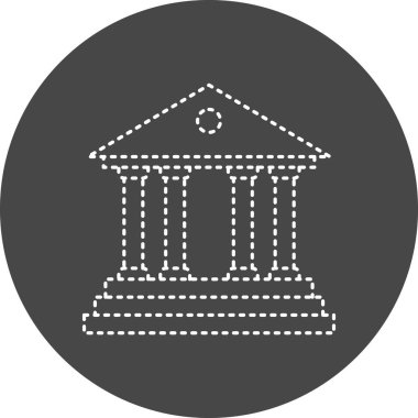 Banka simgesinin vektör illüstrasyonu