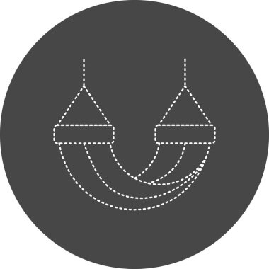 Hamak simgesinin vektör illüstrasyonu 