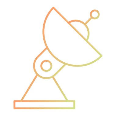 uydu anten simgesi. Web için radar vektör simgelerinin özet çizimi