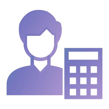 Hesap makinesi. Web simgesi basit illüstrasyon