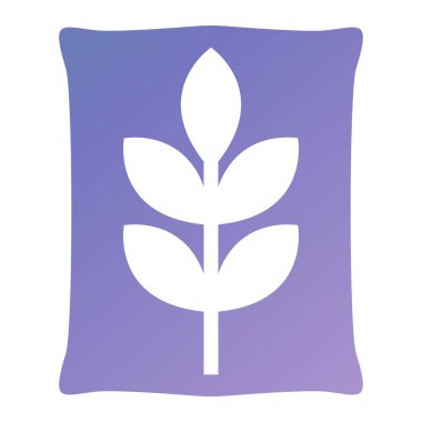 beyaz arkaplanda mor çiçek simgesi