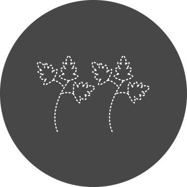 Bir ağaç simgesinin vektör illüstrasyonu