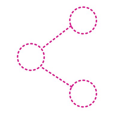 Ortak vektör simgesi. Düz çizim. 10 saniye.