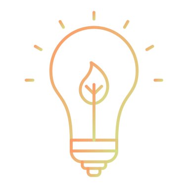 ampul simgesi vektör illüstrasyonu