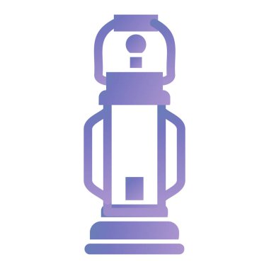thermos icon. simple illustration of water bottle vector. isolated outline style.