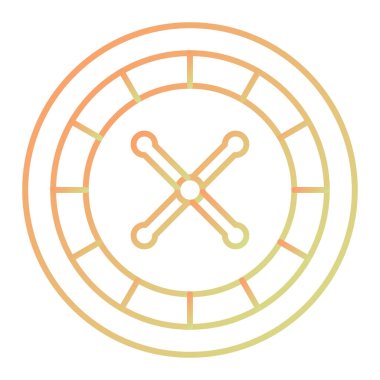 casino chip icon in trendy style isolated background