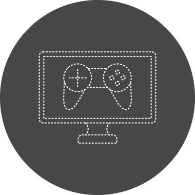vector illustration of Online Gaming icon 