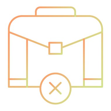Abstract briefcase icon vector illustration