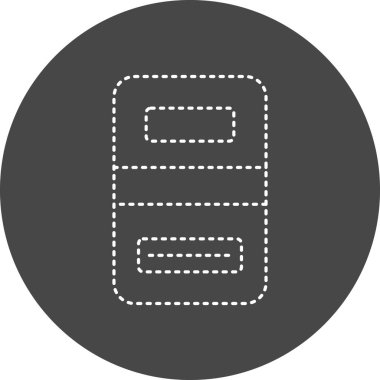 Kalkan simgesinin vektör illüstrasyonu