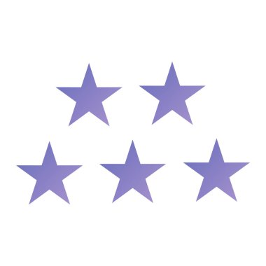 Web ve mobil uygulama tasarımınız için beyaz arkaplanda izole edilmiş yıldız simgesi vektörü, yıldız logosu konsepti