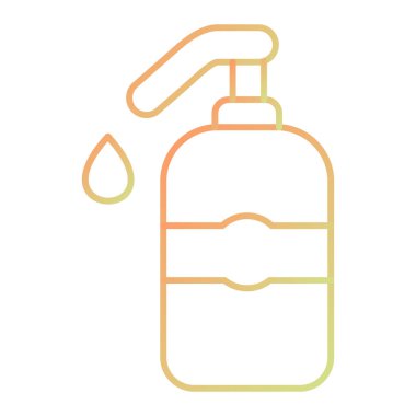 gas bottle icon. outline illustration of sunscreen spray vector icons for web