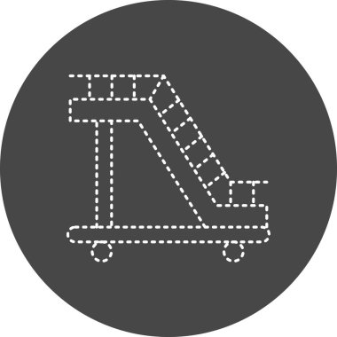 vector illustration of Aircraft Stairs icon 