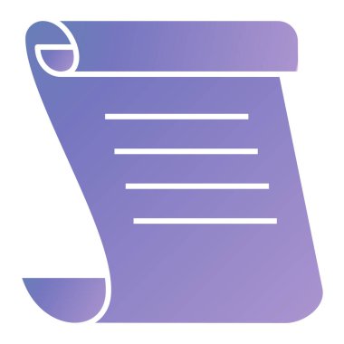 Belge. Web simgesi basit illüstrasyon