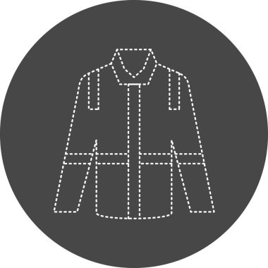 Ateş Ceketi simgesinin vektör illüstrasyonu