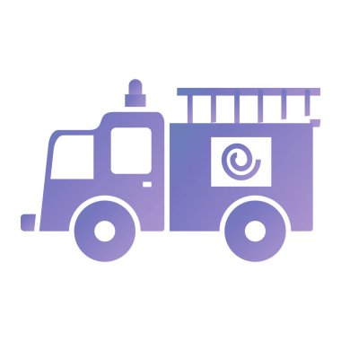 ambulance car icon. simple illustration of police truck vector icons for web