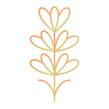 çiçek simgesi vektör illüstrasyonu