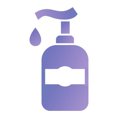 soap bottle icon. simple illustration of perfume spray vector icons for web