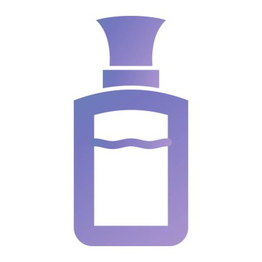 perfume bottle icon. simple illustration of cosmetic brush vector icons for web design isolated on white background