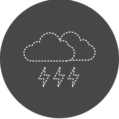 Storm Vector Glyph Icon Design 