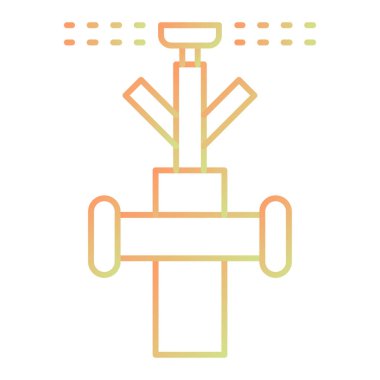 Bir bitki simgesinin vektör illüstrasyonu