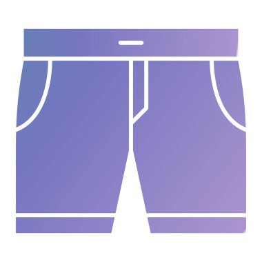 shorts icon. simple illustration of underwear vector icons for web design