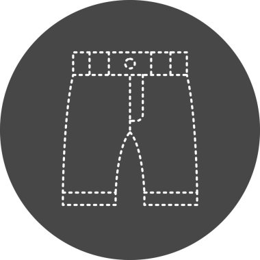 Şort. Web simgesi basit illüstrasyon