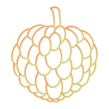 organic food icon. vector illustration