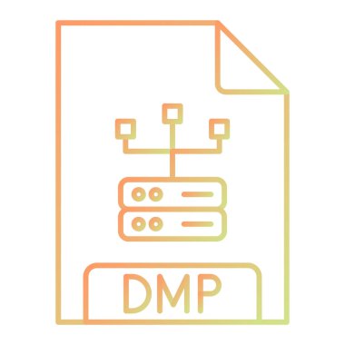 dosya biçimi simge vektörü. İnce çizgi işareti. izole edilmiş sınır sembolü çizimi