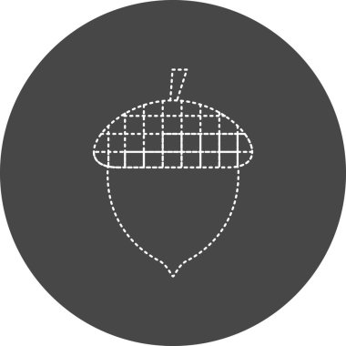 Palamut simgesinin vektör illüstrasyonu