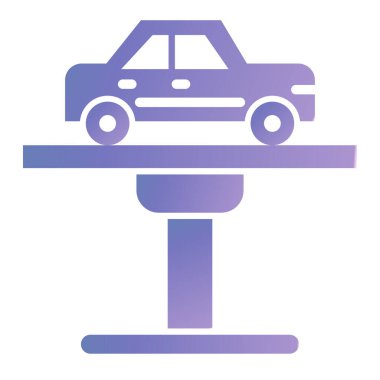 - Araba. Web simgesi basit illüstrasyon